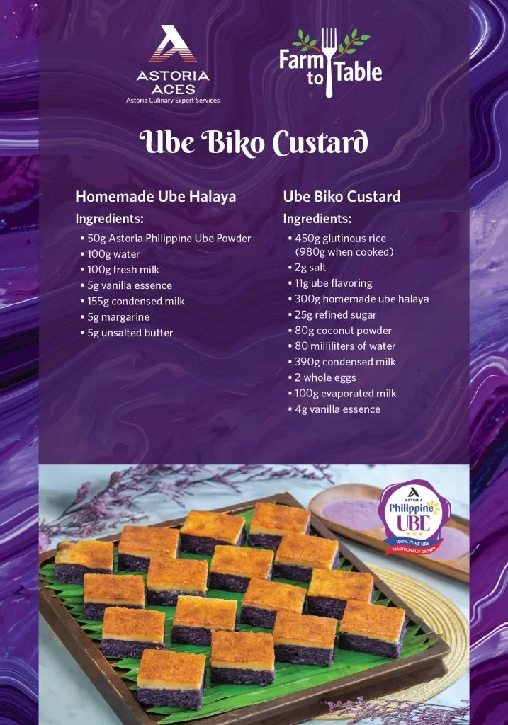Ube Biko Custard recipe 1